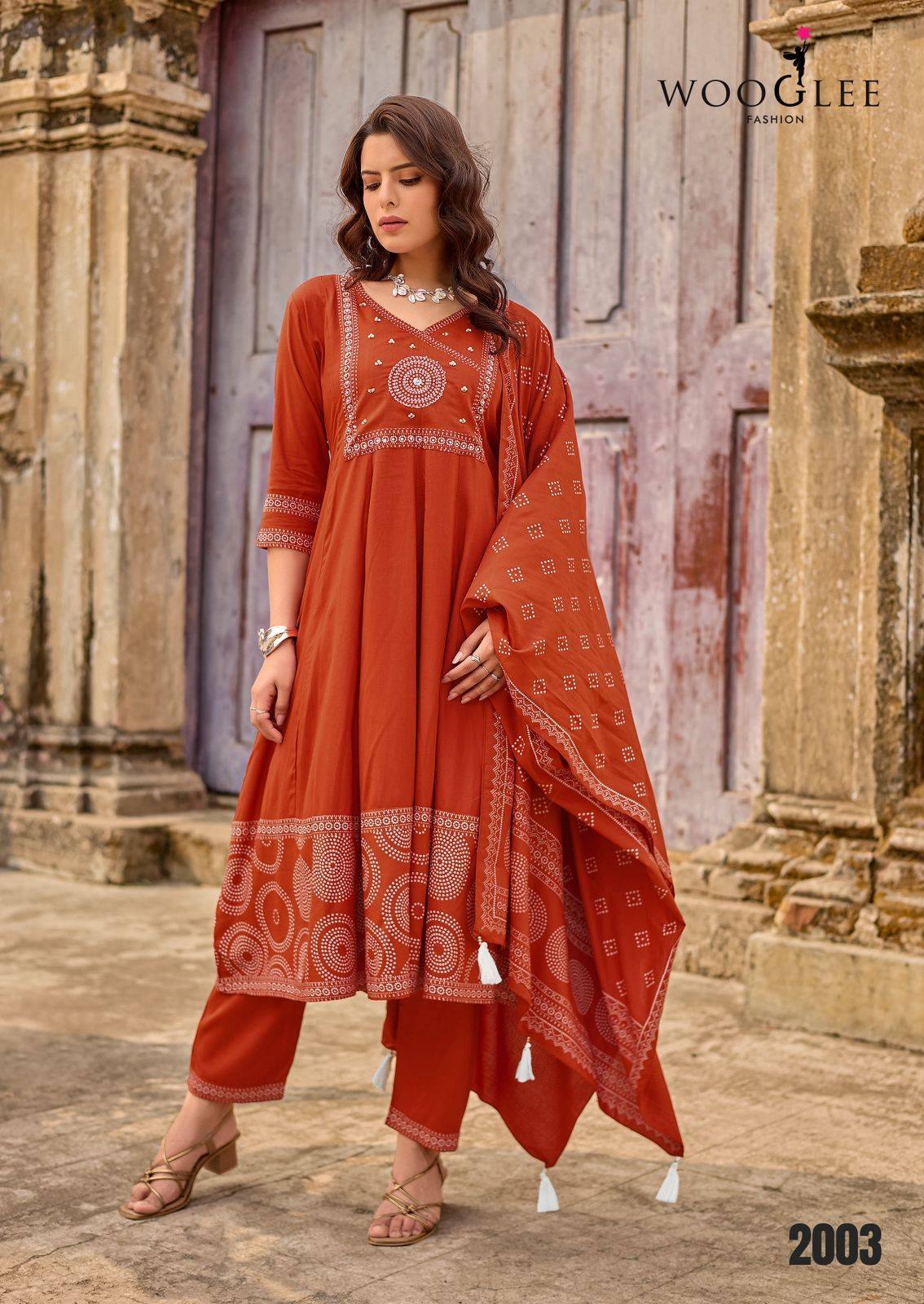 Rangveli By WOOGLEE Designer Ethnic Wear Collection Rayon Kurtis At Wholesale Price